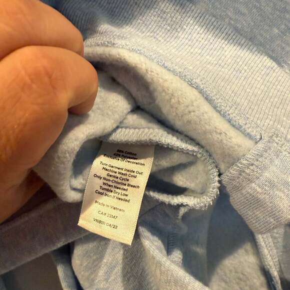 T by Talbots Hoodie Womens Blue Hooded Full Zip - Picture 2 of 3